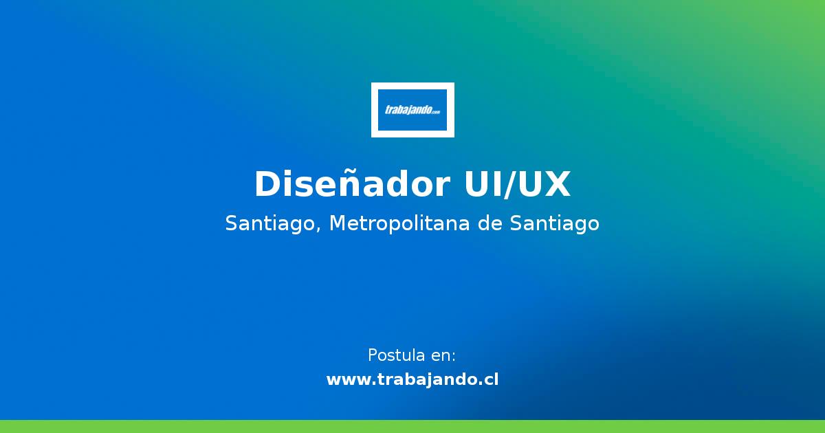 Diseñador UI/UX - Trabajando.com